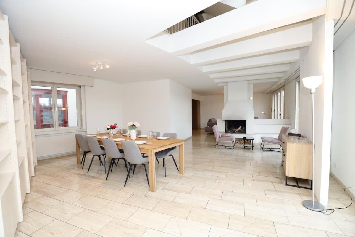 Penthouse With Jacuzzi, Sauna And Rooftop Apartemen Zurich